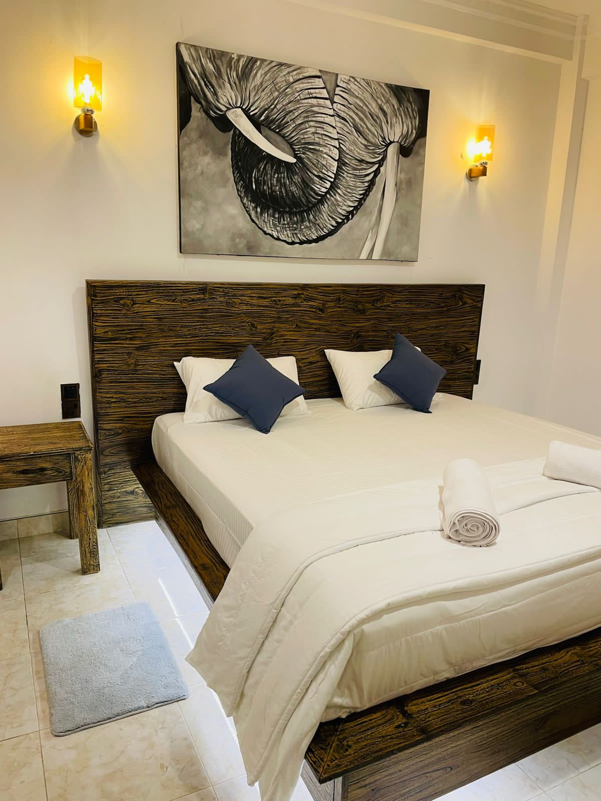 Cozy bedroom with elegant decor